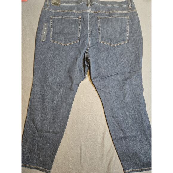 Venezia Jeans Womens 26 Blue Lane Bryant Mid Rise Skinny Ankle Elastic Waistband - Picture 8 of 10